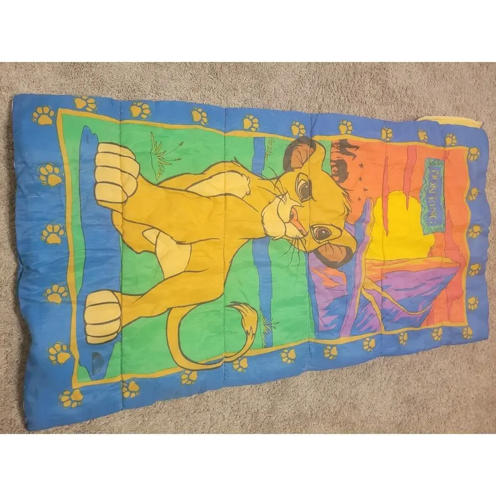 Vintage Disney The Lion King Simba 30x57” Children's Sleeping Bag